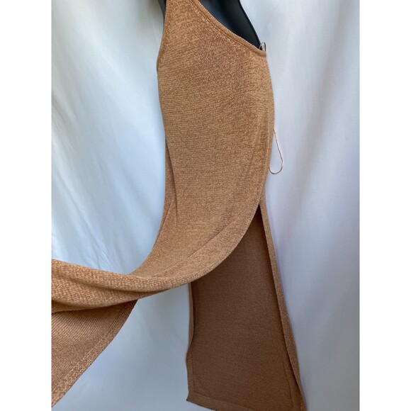 Lilyful Maxi Cutout Knit Dress Size S Beige Sand Open Back Beachy Boho Coastal - Picture 4 of 10